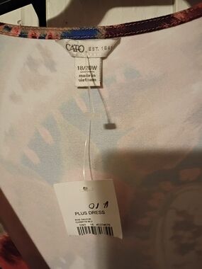 Cato Plus Dress Shirt in Pastel Floral - Size 18/20W